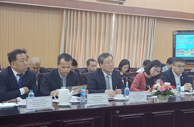 中方代表團。圖自越通社